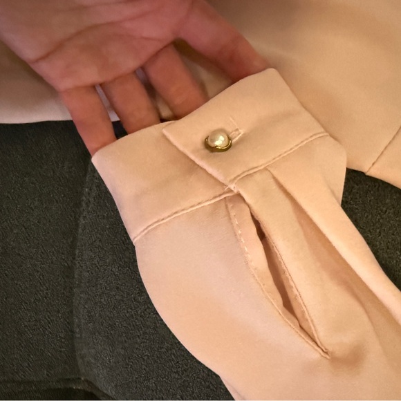 Elegant Pink Ruffle Blouse - Picture 8 of 9